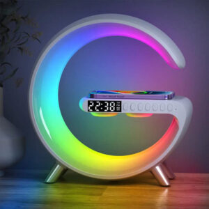 g shaped lamp with bluetooth speaker 1