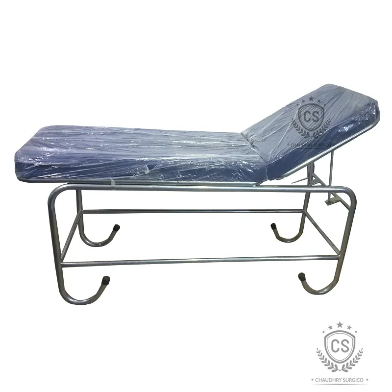 Examination Couch Chrome Deluxe Quality Double Frame AKF-707D